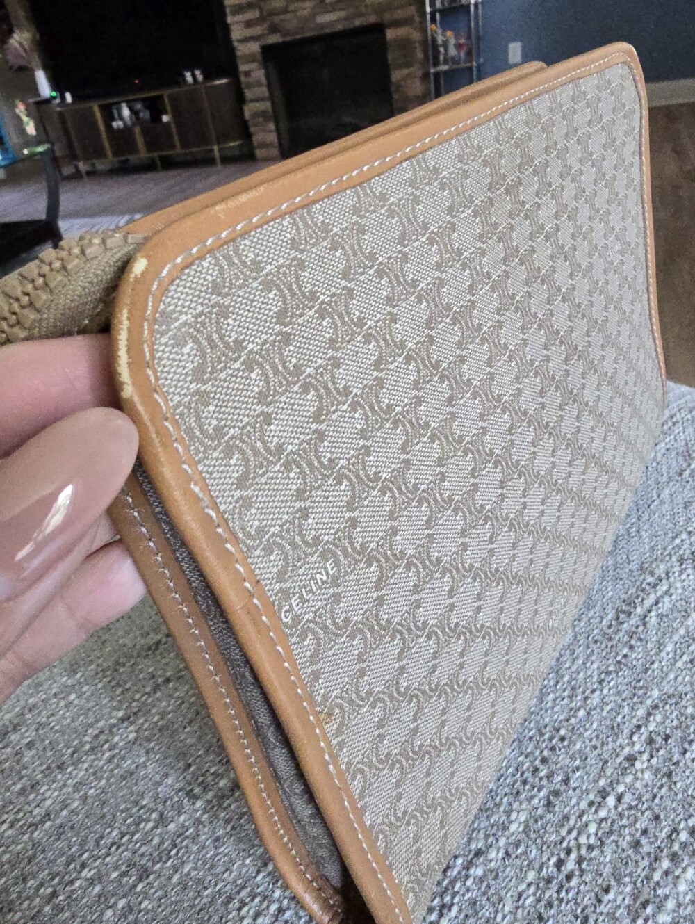 Authentic Celine Vintage Pouch Bag - Picture 7 of 12